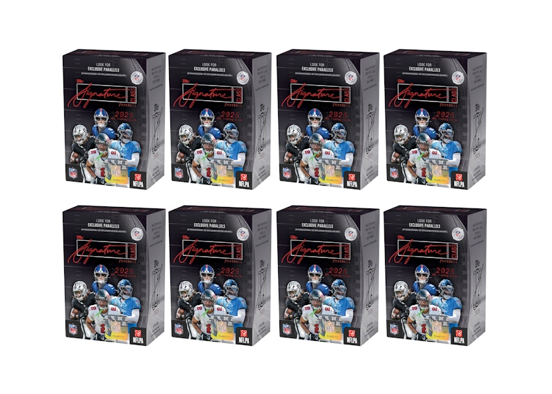 2025 Topps Signature Class Football Value Box 8x Lot