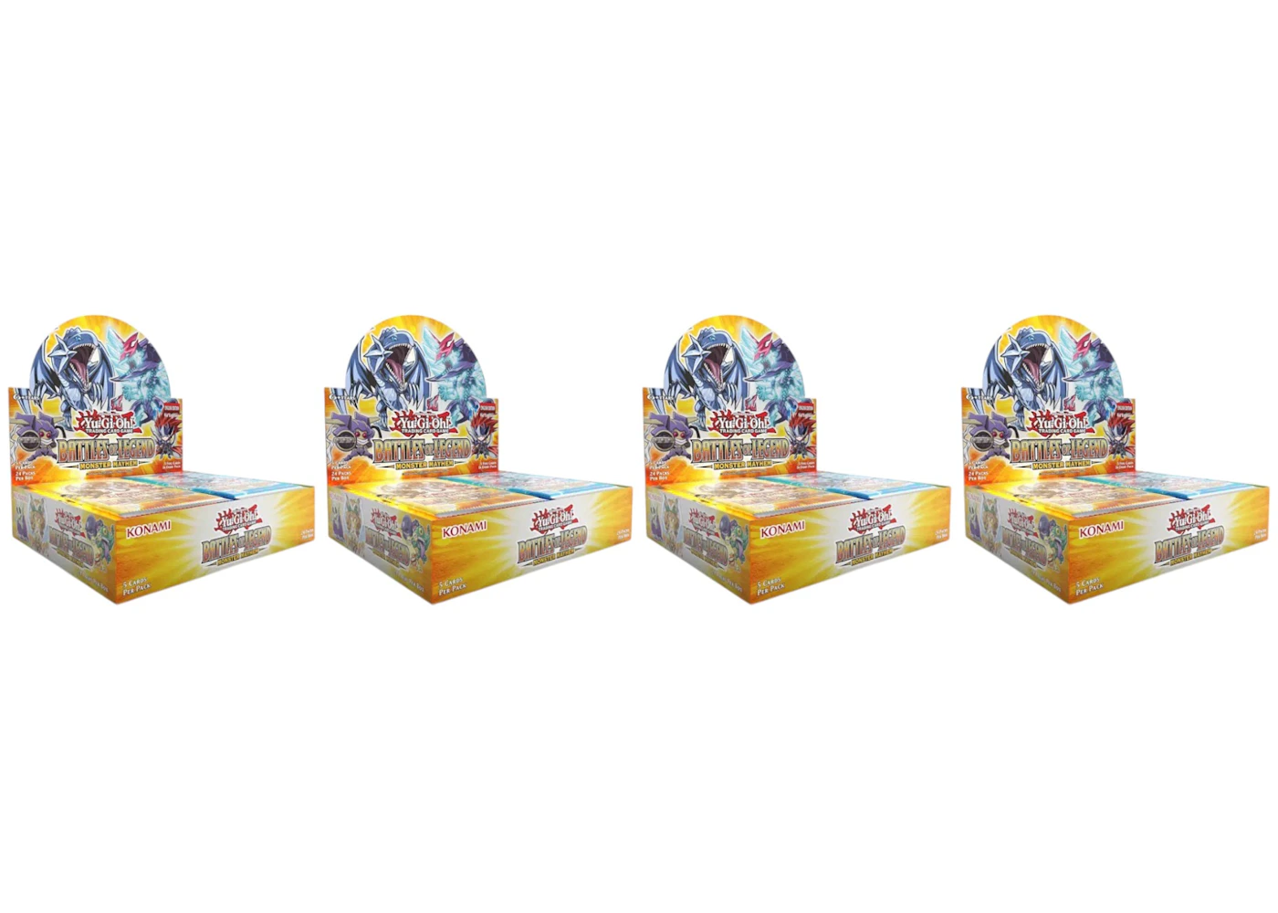 2025 Yu-Gi-Oh! Battles of Legend Monster Mayhem Booster Box 4x Lot - 2025 - US 2025 Yu-Gi-Oh! Battles of Legend Monster Mayhem Booster Box 4x Lot - 2025 - US