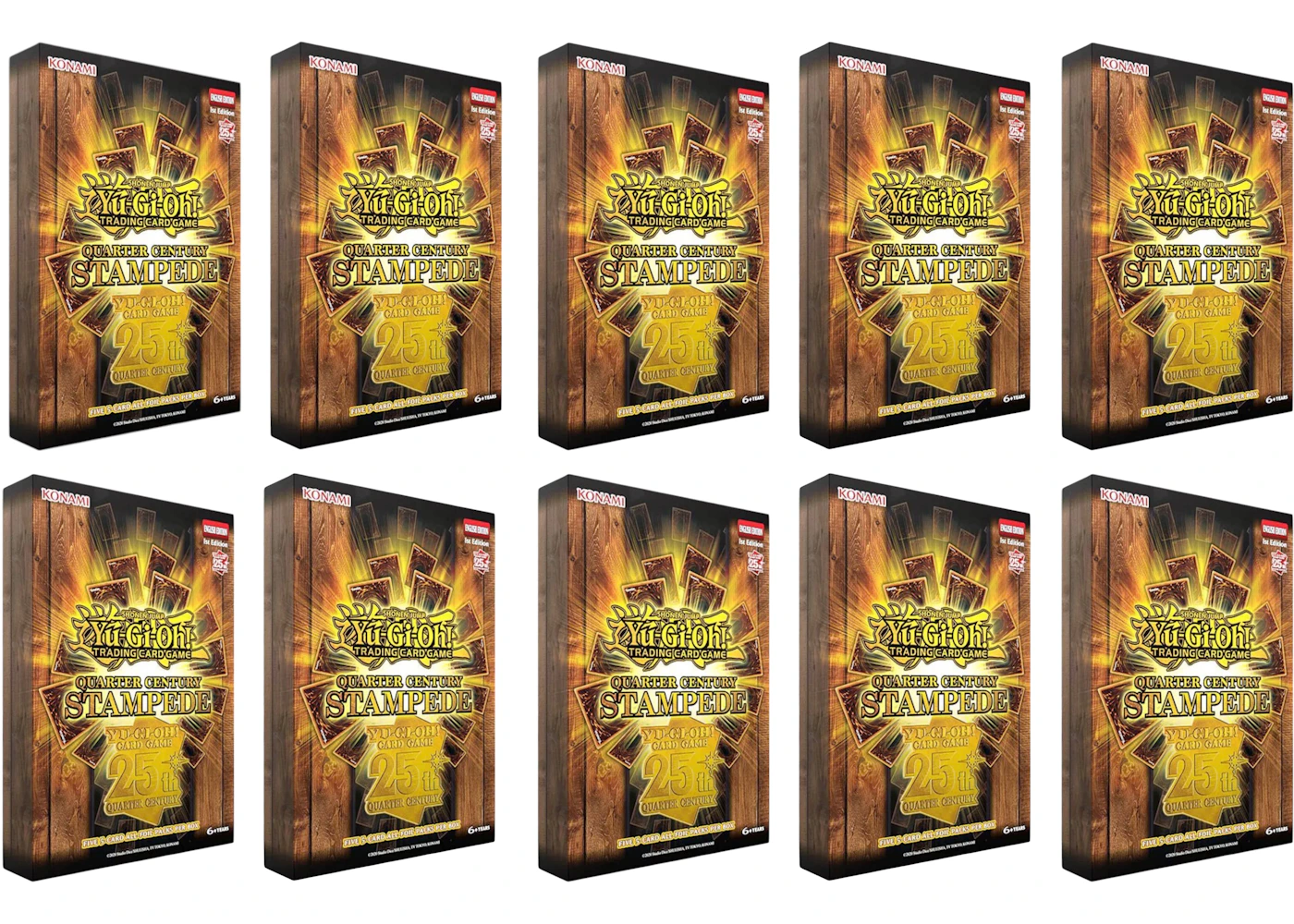2025 Yu-Gi-Oh! Quarter Century Stampede Tuck Box 10x Lot - 2025 - US 2025 Yu-Gi-Oh! Quarter Century Stampede Tuck Box 10x Lot - 2025 - US