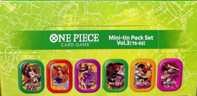 2026 Bandai One Piece Card Game Mini-tin Pack Set vol.3 Sealed Box (6 Tins)  (Asia Exclusive) TS-03 - 2026 - GB