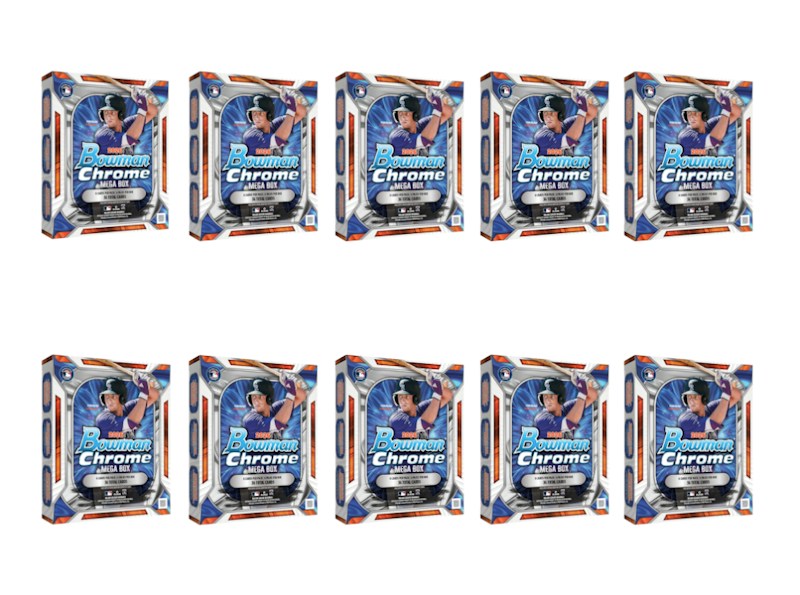 2026 Bowman Chrome Baseball Mega Box 10x Lot
