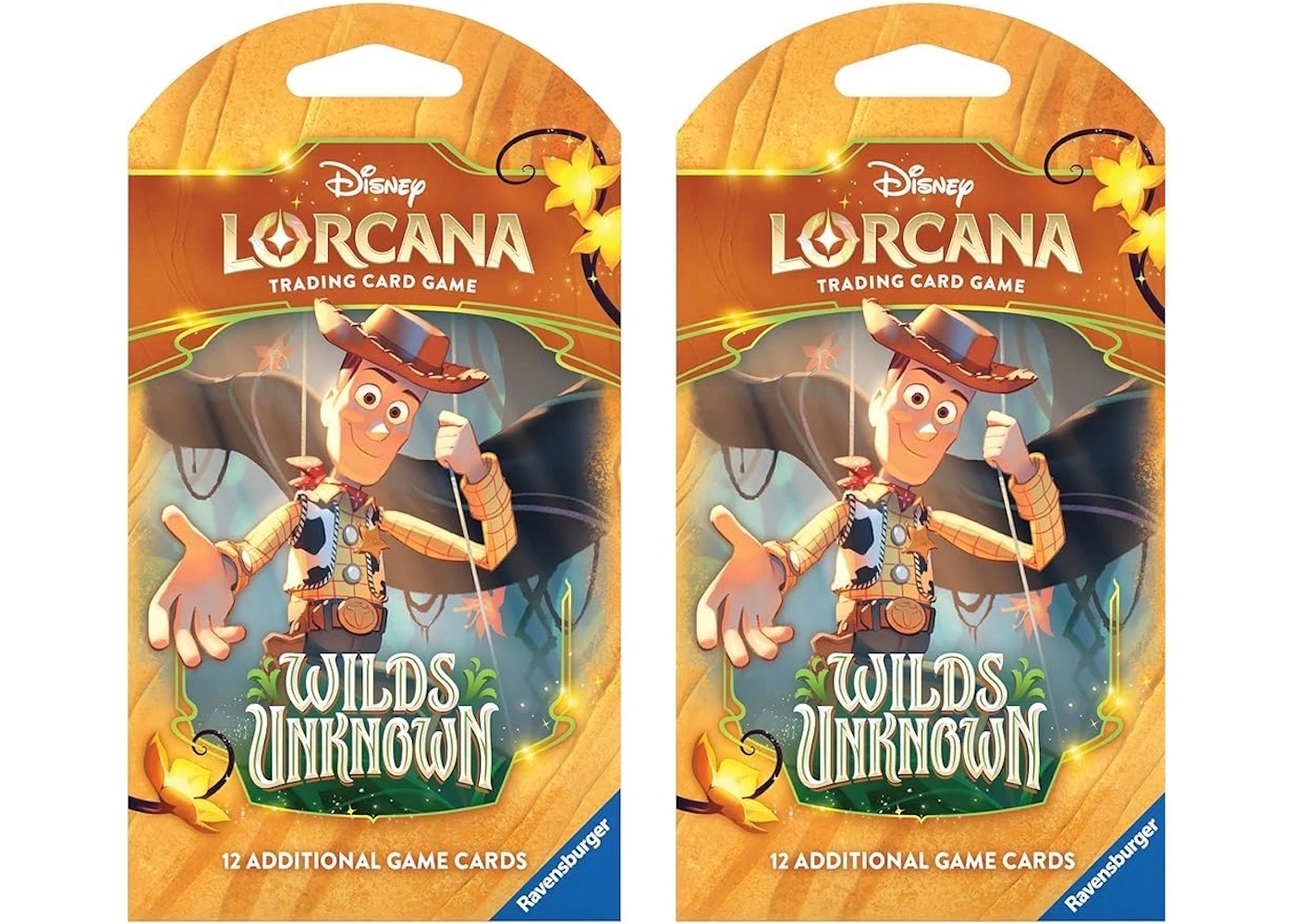2026 Disney Lorcana Ravensburger Wilds Unknown Booster Pack 2x Lot - 2026 - US 2026 Disney Lorcana Ravensburger Wilds Unknown Booster Pack 2x Lot - 2026 - US