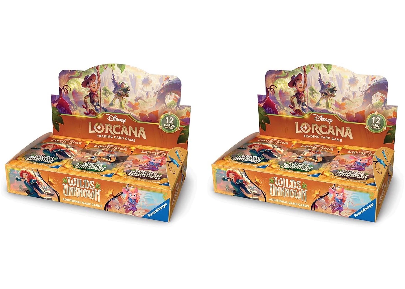 2026 Disney Lorcana Ravensburger Wilds Unknown Booster Pack Display 2x Lot - 2026 - US 2026 Disney Lorcana Ravensburger Wilds Unknown Booster Pack Display 2x Lot - 2026 - US