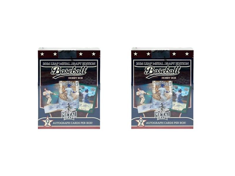 2026 Leaf Metal Draft Baseball Hobby Box 2x Lot