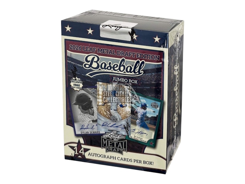 2026 Leaf Metal Draft Baseball Mega Jumbo Box