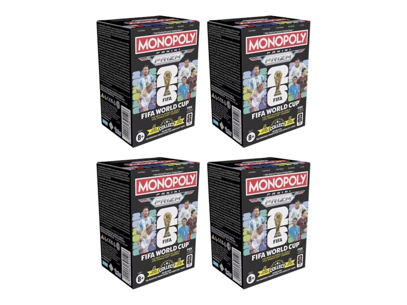 2026 Panini Prizm Monopoly FIFA World Cup Booster Box 4x Lot - 2026 - US