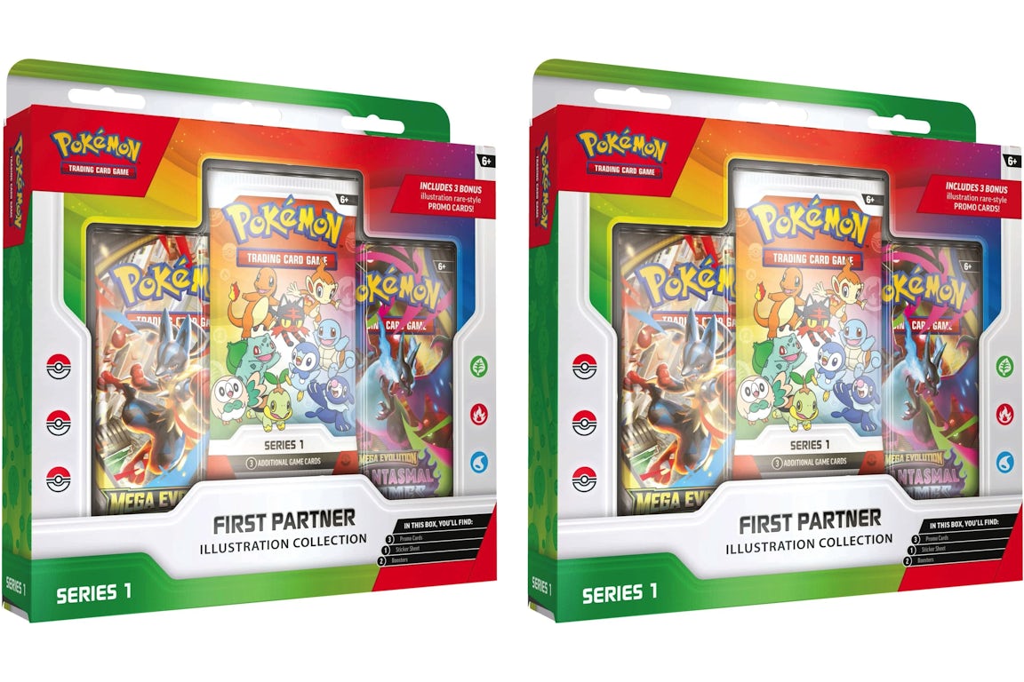 2026 Pokémon First Partner Illustration Collection Series 1 Box 2x Lot ...