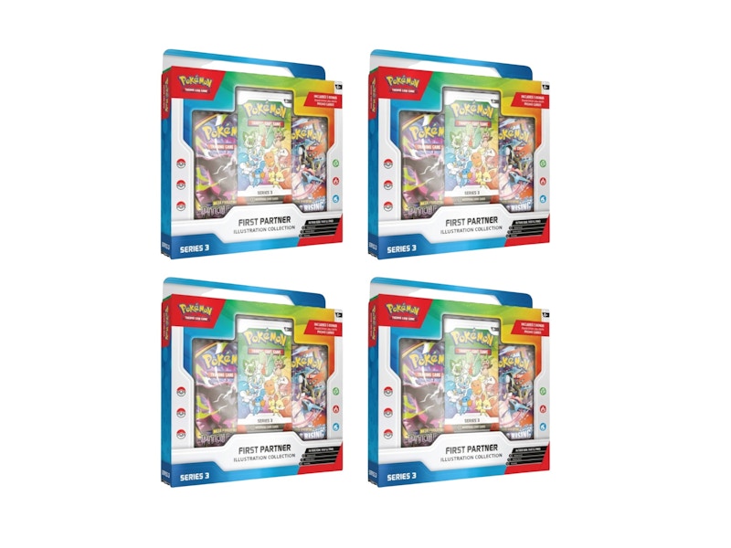 2026 Pokémon First Partner Illustration Collection Series 3 Box 4x Lot