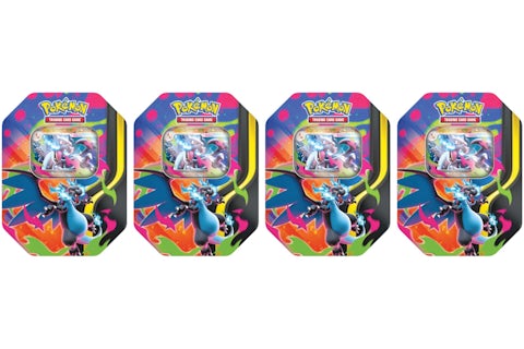 2026 Pokmon Mega Charizard X ex Tin 4x Lot - 2026 - US 2026 Pokmon Mega Charizard X ex Tin 4x Lot - 2026 - US