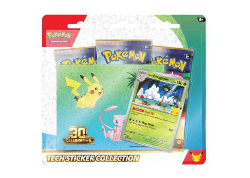 2026 Pokémon Mega Evolution 30th Celebration Tech Sticker Collection : Exeggutor Promo