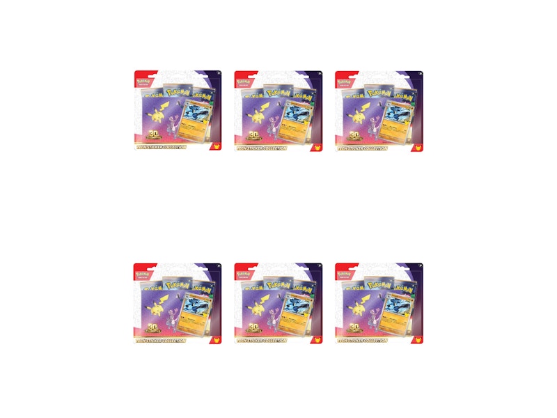 2026 Pokémon Mega Evolution 30th Celebration Tech Sticker Collection : Lucario Promo 6x Lot