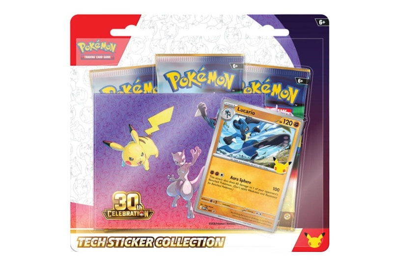 2026 Pokémon Mega Evolution 30th Celebration Tech Sticker Collection : Lucario Promo