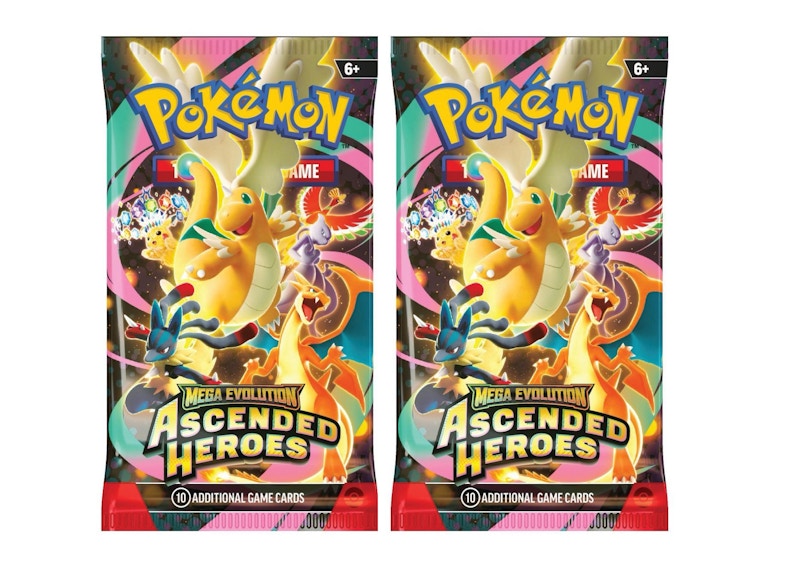 2026 Pokémon Mega Evolution Ascended Heroes Booster Pack 2x Lot