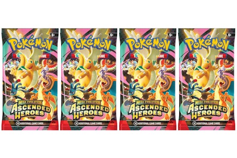 2026 Pokmon Mega Evolution Ascended Heroes Booster Pack 4x Lot - 2026 - US 2026 Pokmon Mega Evolution Ascended Heroes Booster Pack 4x Lot - 2026 - US