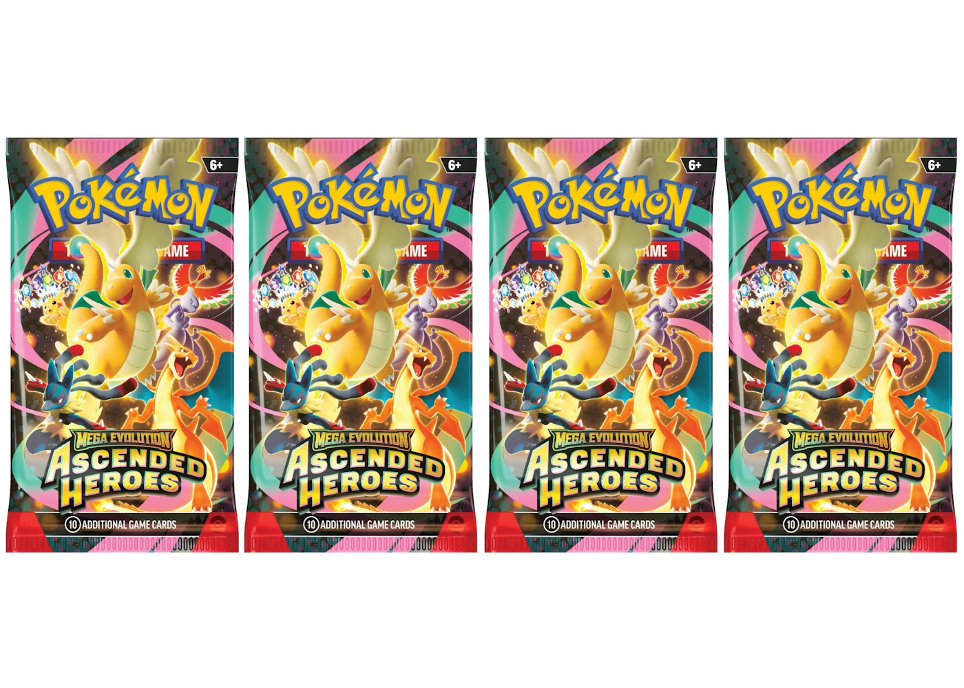 2026 Pokmon Mega Evolution Ascended Heroes Booster Pack 4x Lot - 2026 - US 2026 Pokmon Mega Evolution Ascended Heroes Booster Pack 4x Lot - 2026 - US