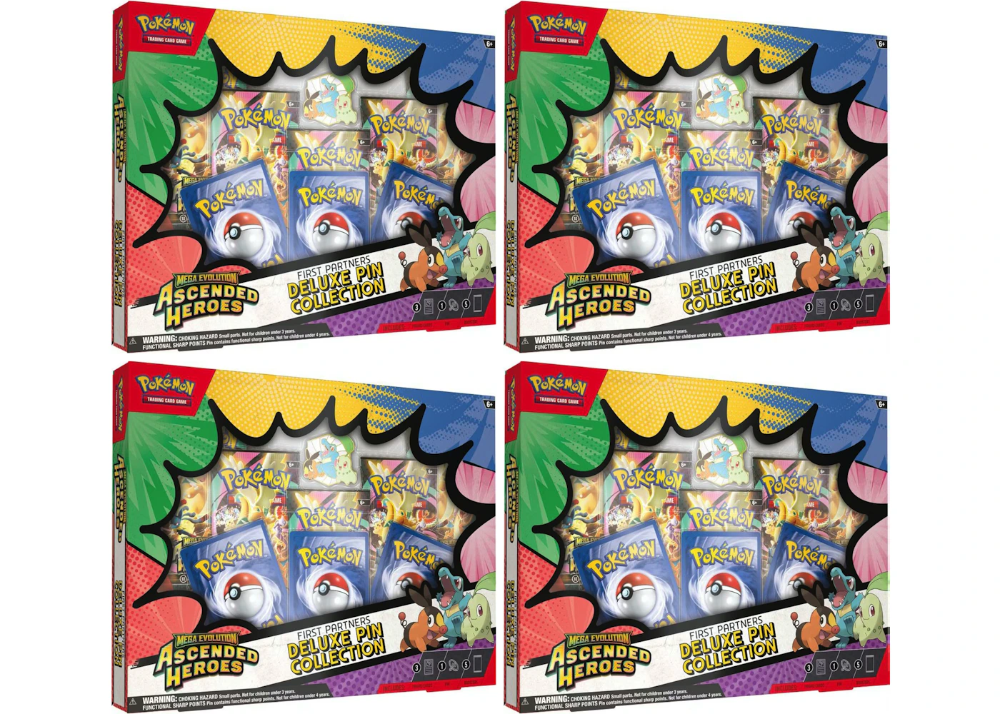 2026 Pokemon Mega Evolution Ascended Heroes Deluxe Pin Collection Box 4x Lot - 2026 - US 2026 Pokemon Mega Evolution Ascended Heroes Deluxe Pin Collection Box 4x Lot - 2026 - US