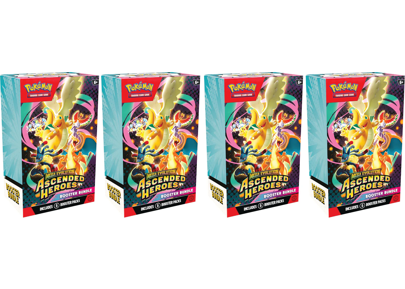 2026 Pokmon Mega Evolution Ascended Heroes Booster Bundle 4x Lot - 2026 - US 2026 Pokmon Mega Evolution Ascended Heroes Booster Bundle 4x Lot - 2026 - US