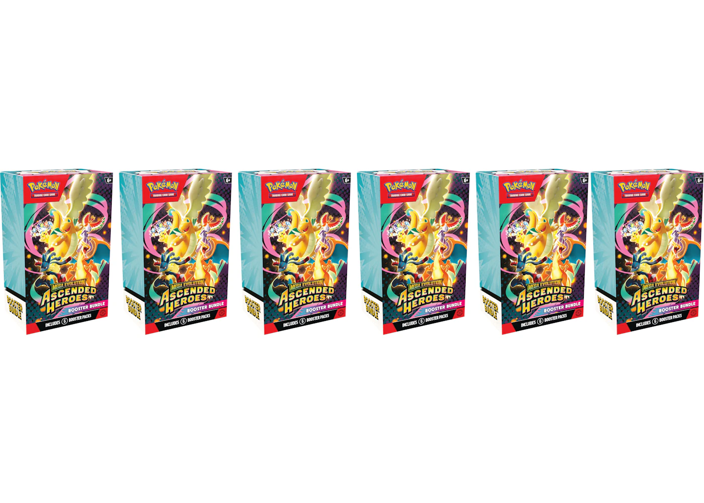2026 Pokmon Mega Evolution Ascended Heroes Booster Bundle 6x Lot - 2026 - US 2026 Pokmon Mega Evolution Ascended Heroes Booster Bundle 6x Lot - 2026 - US