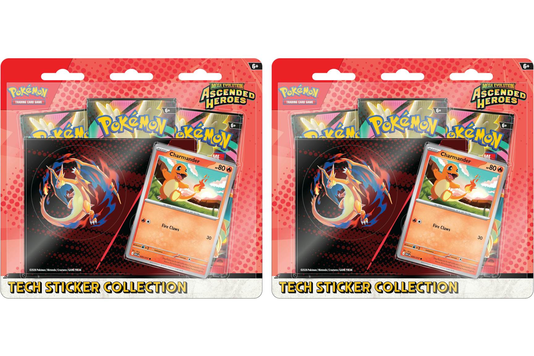 2026 Pokémon Mega Evolution Ascended Heroes Charmander Tech Sticker ...