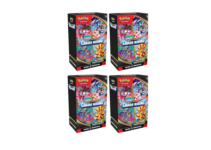 Paquete Pokémon Mega Evolution Chaos Rising Booster 2026, lote de 4 veces