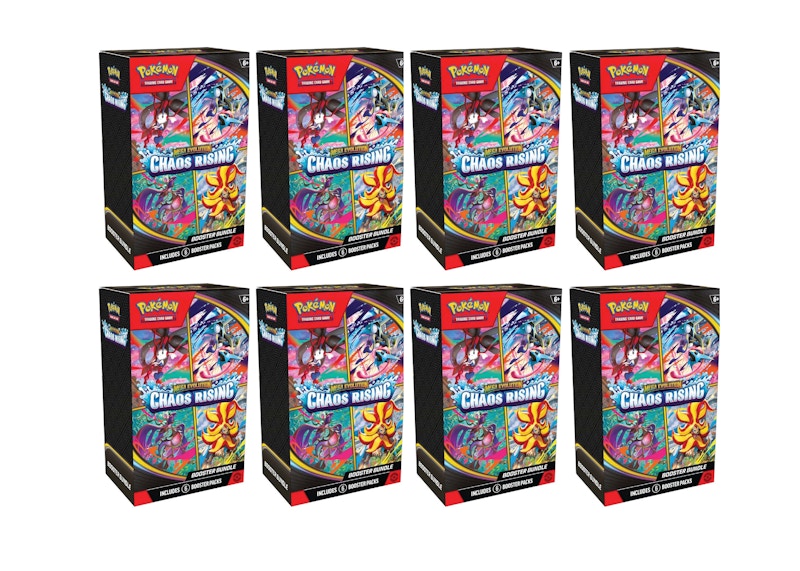 Paquete Pokémon Mega Evolution Chaos Rising Booster 2026, lote de 8 veces