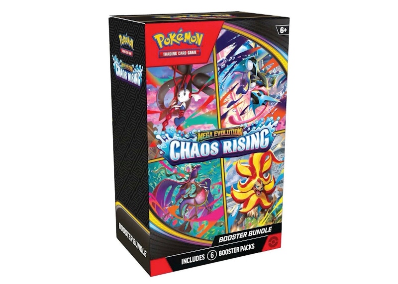Paquete Pokémon Mega Evolution Chaos Rising Booster 2026