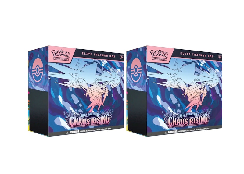 2026 Pokémon Mega Evolution Chaos Rising Elite Trainer Box 2x Lot