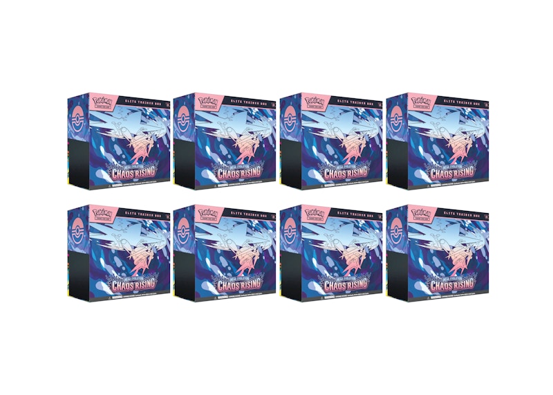 Caja de entrenamiento Pokémon Mega Evolution Chaos Rising Elite para 2026, lote de 8 veces