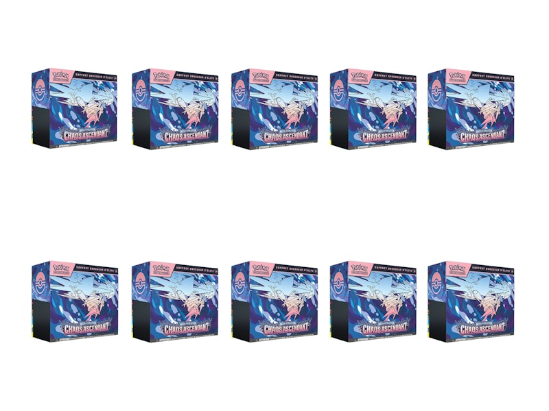 2026 Pokémon Mega Evolution Chaos Rising Elite Trainer Box French Version 10x Lot