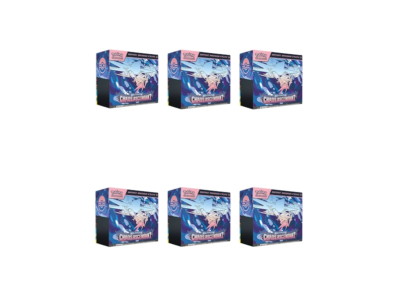 2026 Pokémon Mega Evolution Chaos Rising Elite Trainer Box French Version 6x Lot