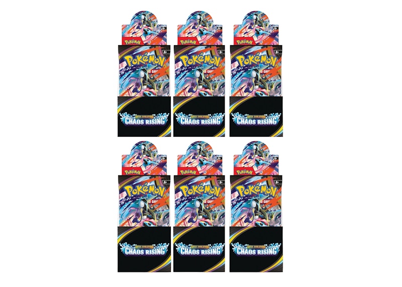 Pokemon 2026 Pokémon Mega Evolution Chaos Rising Half Booster Box 6x Lot Trading Card