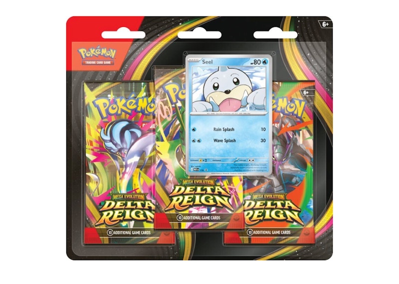 2026 Pokémon Mega Evolution Delta Reign 3-Pack Blister