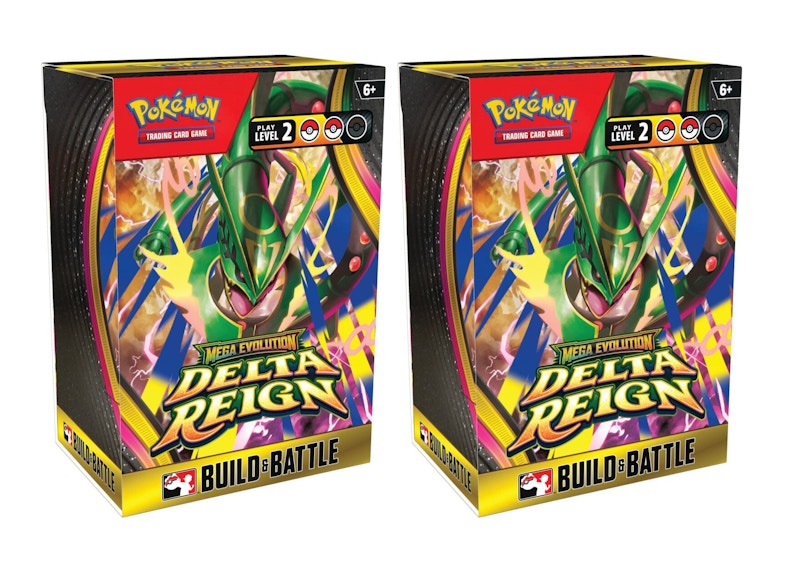 2026 Pokémon Mega Evolution Delta Reign Build and Battle Box 2x Lot