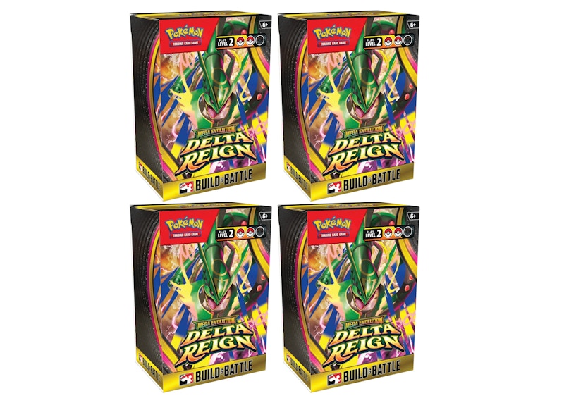 2026 Pokémon Mega Evolution Delta Reign Build and Battle Box 4x Lot