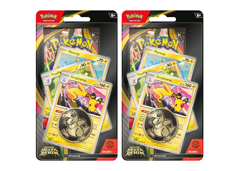 2026 Pokémon Mega Evolution Delta Reign Checklane Blister (Random Promo Card) 2x Lot