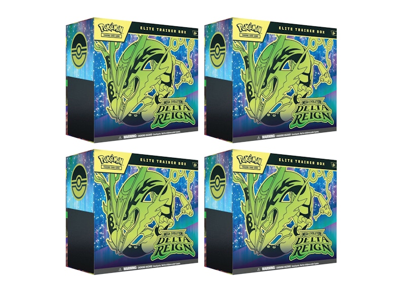 2026 Pokémon Mega Evolution Delta Reign Elite Trainer Box 4x Lot