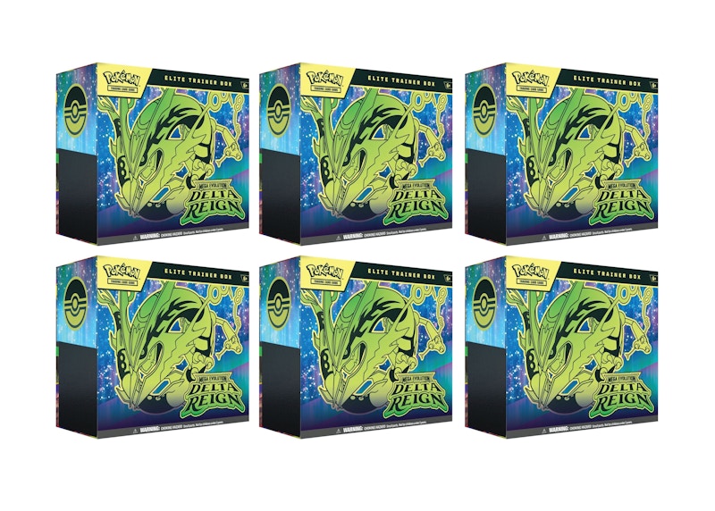2026 Pokémon Mega Evolution Delta Reign Elite Trainer Box 6x Lot