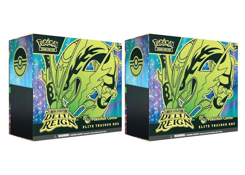 2026 Pokémon Mega Evolution Delta Reign Pokemon Center Elite Trainer Box 2x Lot