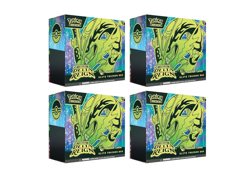 2026 Pokémon Mega Evolution Delta Reign Pokemon Center Elite Trainer Box 4x Lot