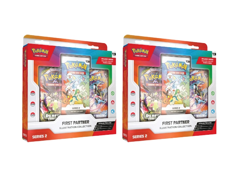 2026 Pokémon Mega Evolution First Partner Illustration Collection Series 2 2x Lot