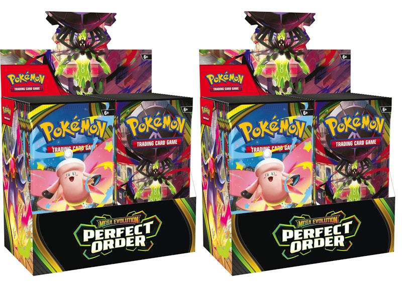 2026 Pokémon Mega Evolution Perfect Order Booster Box 2x Lot