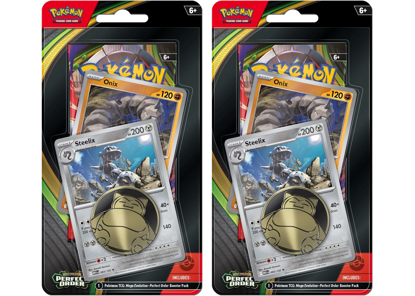 Tcg Pokemon - Mega Evolution - Perfect Order - Steelix Blister Pack 1 2026 Pokémon Mega Perfect Order Steelix Onix Premium Checklane Pack 2x Lot - 2026 - US