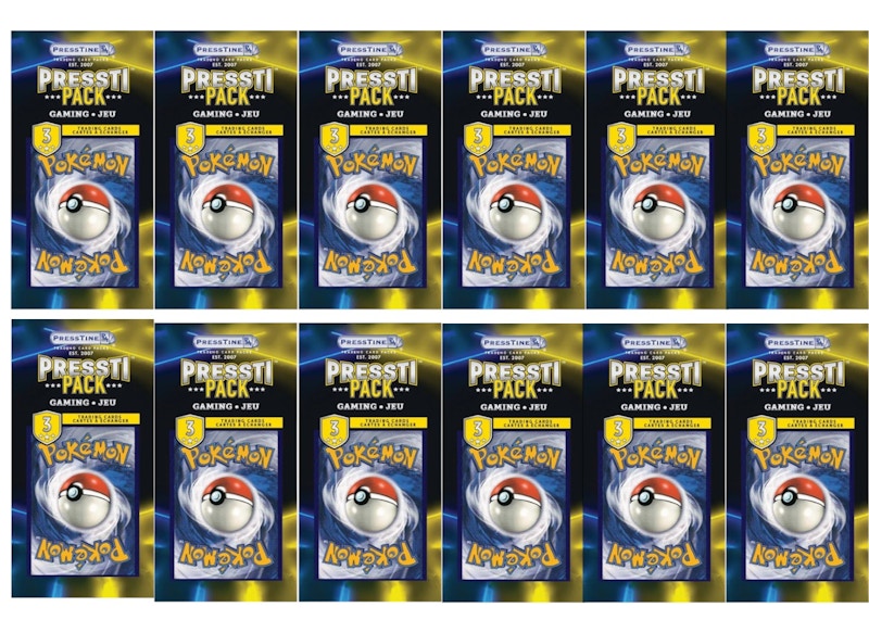 2026 Presstine Pokmon Presstipack 3-Cards Pack Mystery Bag (English) 12x  Packs - 2026 - US