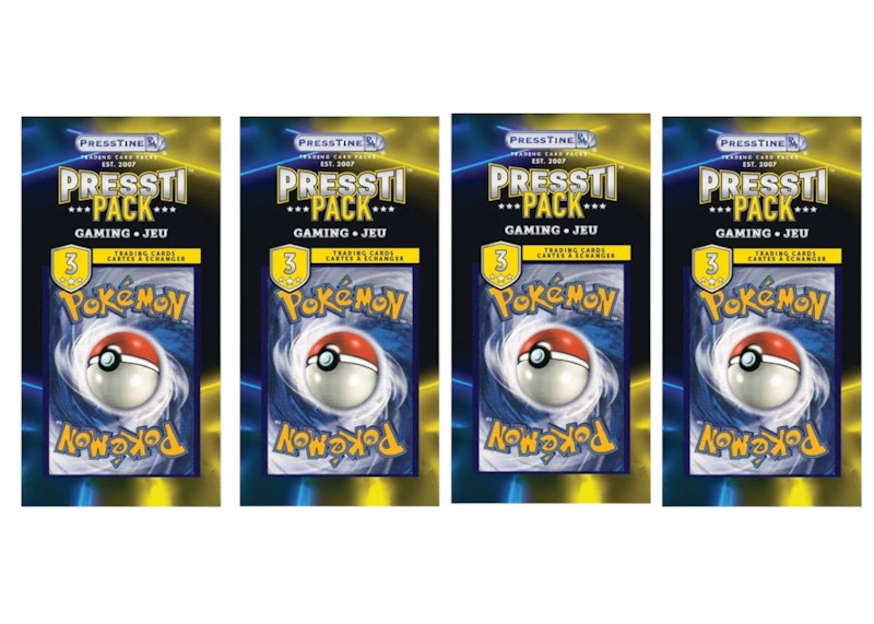 2026 Presstine Pokmon Presstipack 3-Cards Pack Mystery Bag (English) 4x  Packs - 2026 - US