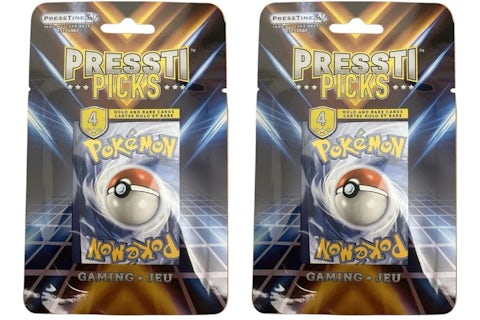 2026 Presstine Pokmon Presstipicks 4-Card Pack Mystery Bag (English) 2x Packs - 2026 - US 2026 Presstine Pokmon Presstipicks 4-Card Pack Mystery Bag (English) 2x Packs - 2026 - US