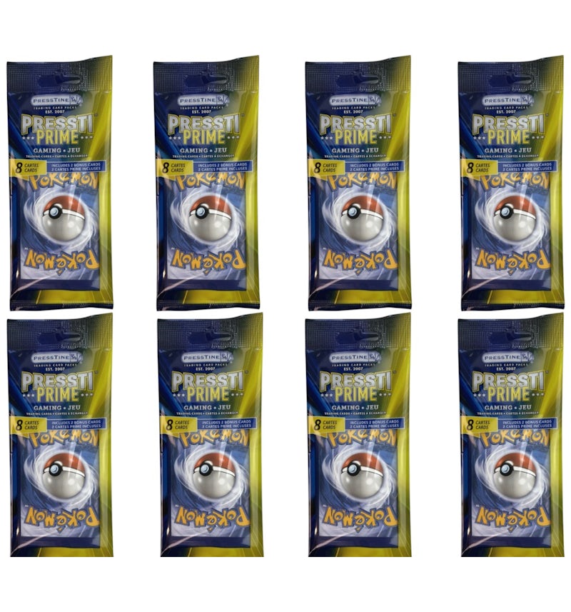 2026 Presstine Pokmon Presstiprime 8-Card Pack Mystery Bag (English) 8x Packs - 2026 - US 2026 Presstine Pokmon Presstiprime 8-Card Pack Mystery Bag (English) 8x Packs - 2026 - US