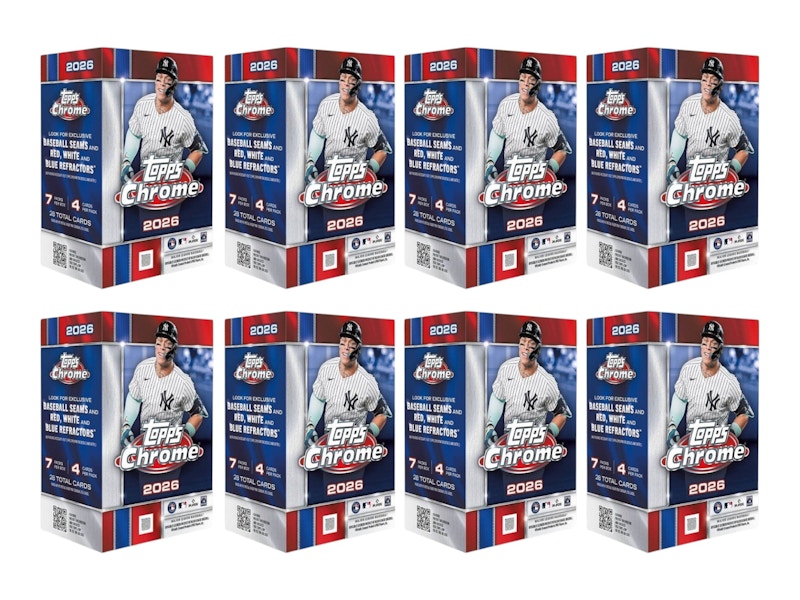 2026 Topps Chrome Baseball Blaster Box 8x Lot
