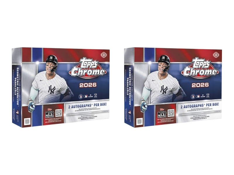 2026 Topps Chrome Baseball Delight Box 2x Lot
