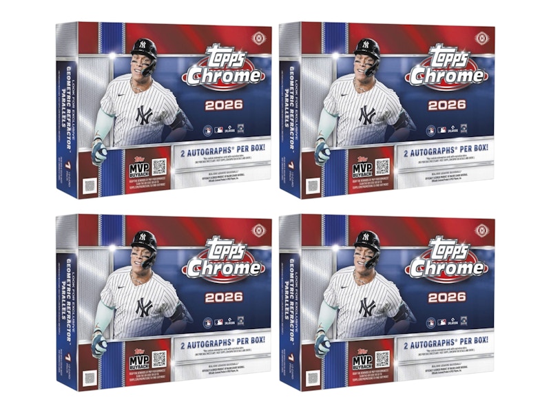 2026 Topps Chrome Baseball Delight Box 4x Lot