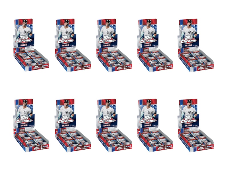 2026 Topps Chrome Baseball Hobby Box 10x Lot